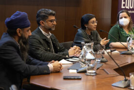 Photo of panelists at the International Day for the Elimination of Racism at UofT, March 2023